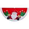 48-Inch Red and White Applique Santa Tree Skirt - Tree Skirts - 1 - thumbnail