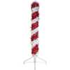 3-Foot Pre-Lit Red and White LED Tinsel Candy Cane - Accents - 2