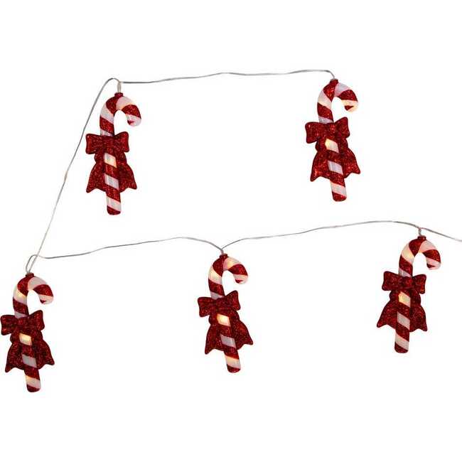 30-Light 5 Piece Battery-Operated Candy Canes Light Set - Lights - 2