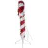 3-Foot Pre-Lit Red and White LED Tinsel Candy Cane - Accents - 4
