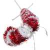 3-Foot Pre-Lit Red and White LED Tinsel Candy Cane - Accents - 5