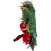 24-Inch Unlit Gold, Red and Green Ribbon Wreath - Wreaths - 6