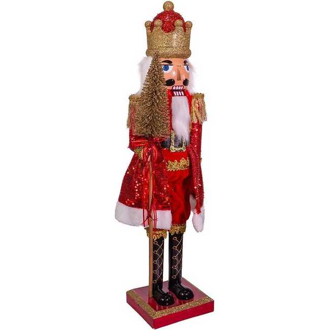 24-Inch Plastic Red and Gold King Nutcracker - Nutcrackers - 3