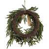 24-Inch Unlit Berries and Pinecone Rattan Wreath - Wreaths - 3