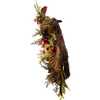 24-Inch Berries and Pinecone Burgundy Rattan Wreath - Wreaths - 4