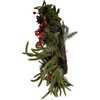 24-Inch Unlit Berries and Pinecone Rattan Wreath - Wreaths - 6