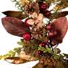 24-Inch Berries and Pinecone Burgundy Rattan Wreath - Wreaths - 5