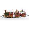 19.7-Inch Battery-Operated Light Up Musical Santa Train Set, 3 Piece Set - Accents - 1 - thumbnail