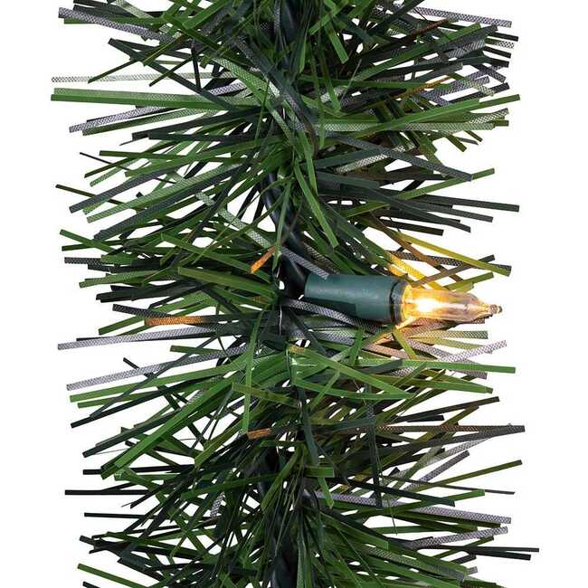 18-Inch Pre-lit Warm White Incandescent Green Garland - Garlands - 3