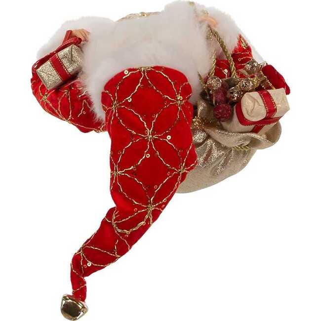 17-Inch Kringle Klaus Red Santa with Gifts - Accents - 5