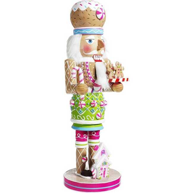 16-Inch Wooden Gingerbread Nutcracker - Nutcrackers - 2