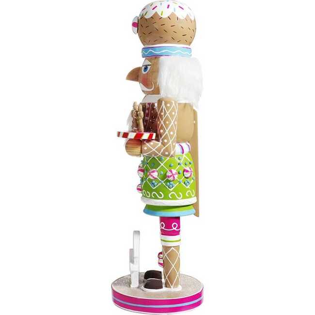 16-Inch Wooden Gingerbread Nutcracker - Nutcrackers - 4