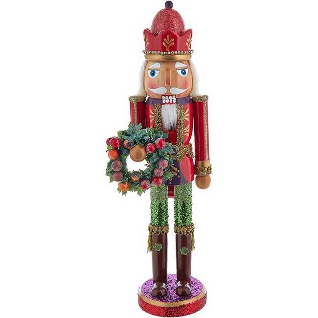 15-Inch Wooden Sugar Frost Nutcracker