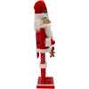 15-Inch Wooden Santa Claus Nutcracker - Nutcrackers - 2