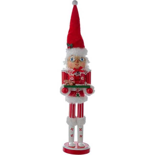 15-Inch Wooden Mrs. Claus Nutcracker