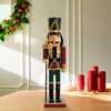 15-Inch Wooden Green and Red Plaid Soldier Nutcracker - Nutcrackers - 6