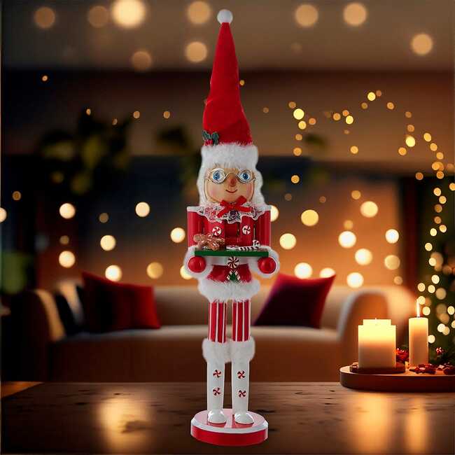 15-Inch Wooden Mrs. Claus Nutcracker - Nutcrackers - 7