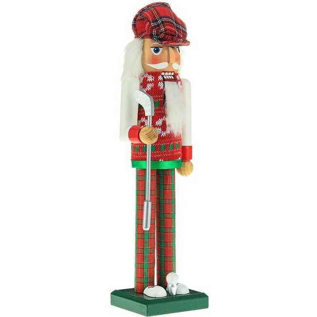 15-Inch Red and Green Golfer Nutcracker - Nutcrackers - 3