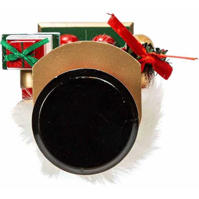 15-Inch Red, White and Black Nutcracker with Gift Box and Wreath - Nutcrackers - 5