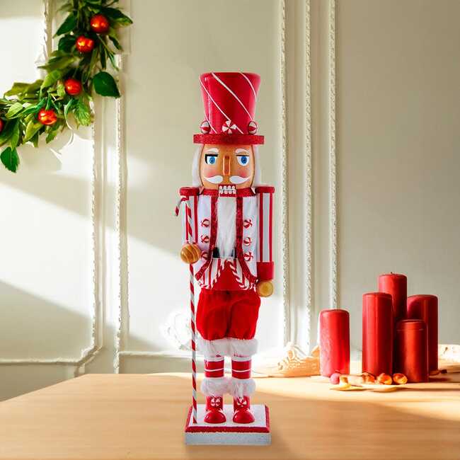 15-Inch Peppermint Nutcracker - Nutcrackers - 7