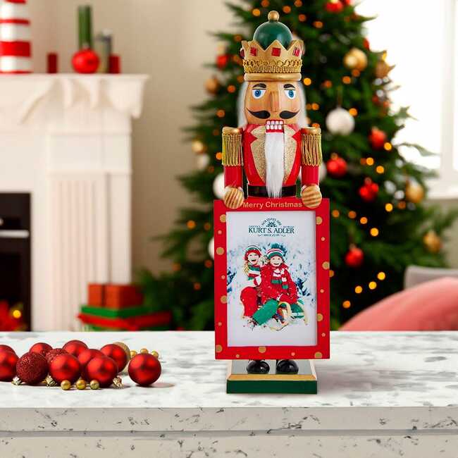 15-Inch Nutcracker King Holding Picture Frame - Nutcrackers - 7