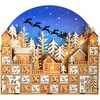 15-Inch Battery Operated 15-light LED Christmas Village With Advent Calendar - Advent Calendars - 1 - thumbnail