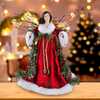 14-Inch Fabric Mache Angel Tree Topper - Tree Toppers - 6