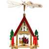 12-Inch Wood Alpine House Carousel with Candles - Accents - 1 - thumbnail