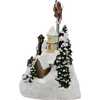 12-Inch Battery Operated Musical LED Village with Santa and Deer - Accents - 4