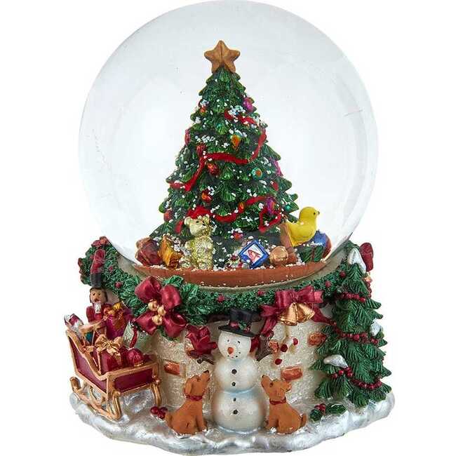 120MM Musical Christmas Tree Water Globe