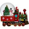 120MM Musical Santa Driving Train Water Globe - Accents - 3