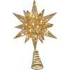 11-Inch Pre-Lit Twinkling LED 60-Light Gold Starburst Tree Topper - Tree Toppers - 1 - thumbnail