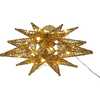 11-Inch Pre-Lit Twinkling LED 60-Light Gold Starburst Tree Topper - Tree Toppers - 5