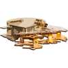 11.8-Inch Light Up Wooden Christmas Village with Santa and Sleigh - Accents - 6