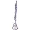 11.75. Inch 18-Light cool White Micro LED Silver Glittered Snowflake Treetopper - Tree Toppers - 4