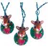 10-Light Rudolph Head with Wreath Light Set - Lights - 1 - thumbnail