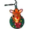 10-Light Rudolph Head with Wreath Light Set - Lights - 3