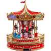 11.1-Inch Lighted Musical Santa Carousel With Motion Table Piece - Accents - 3