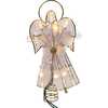 10-Light LED Capiz Wire Angel Tree Topper - Tree Toppers - 3