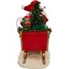 10-Inch Fabriche Flamingos Pulling Santa Sleigh - Accents - 4