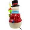 10-Inch Ceramic Snowman With Bubble Light - Accents - 2