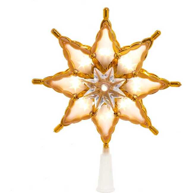 10-Inch 18-Light LED Multifunction 8-point Star Treetop