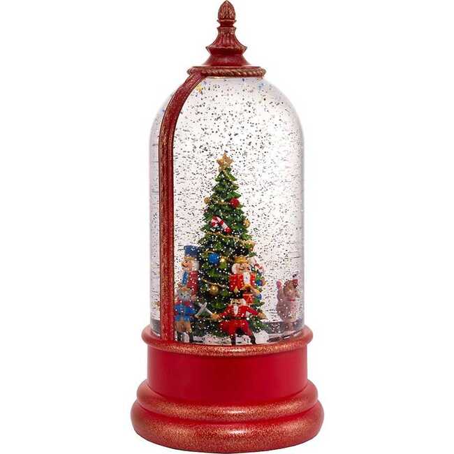 10.8-Inch Battery-Operated USB Lighted Musical Nutcracker Water Lantern - Accents - 2