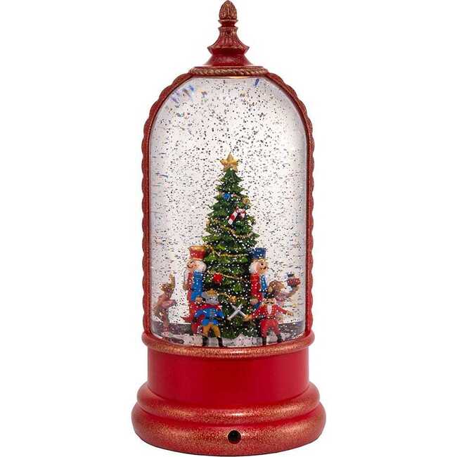 10.8-Inch Battery-Operated USB Lighted Musical Nutcracker Water Lantern - Accents - 4