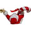 10.5-Inch Fabriché Santa With Oversized Candy Cane - Accents - 5