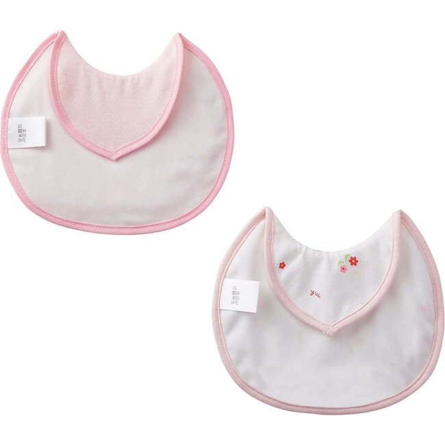 Nursing Bib Set, Pink - Bibs - 2