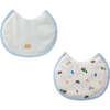 Nursing Bib Set, Blue - Bibs - 1 - thumbnail