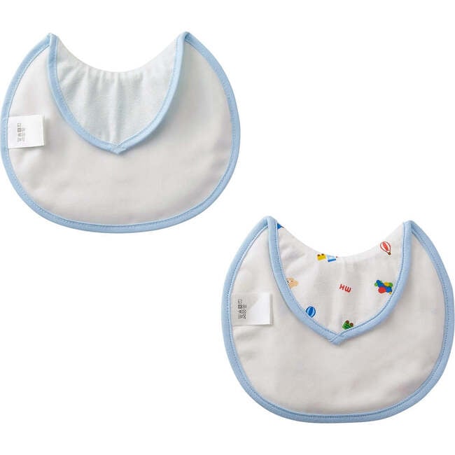 Nursing Bib Set, Blue - Bibs - 2