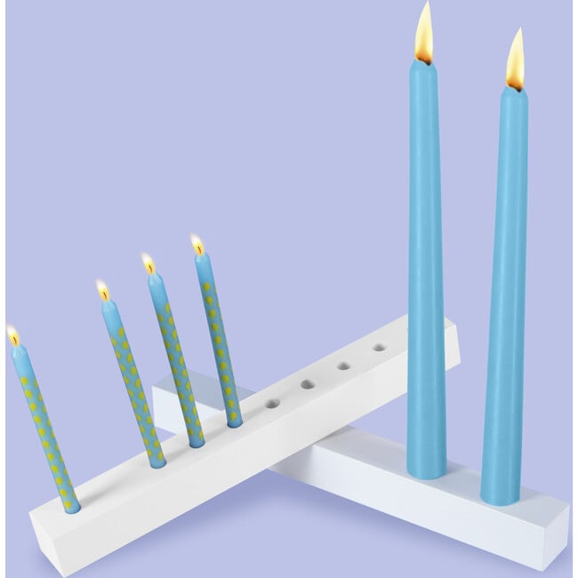 Licht Double Menorah, Snow - Menorahs & Candles - 3