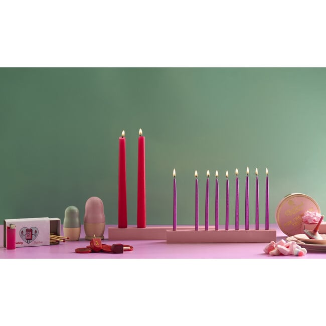 Licht Double Menorah, Blush - Menorahs & Candles - 2